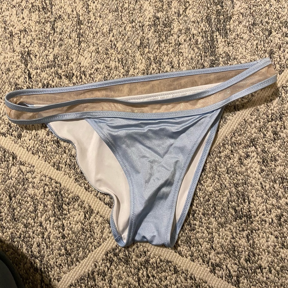 blue pink swim bottoms